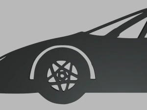 Ferrari F40 Key Ring 3D Print Model
