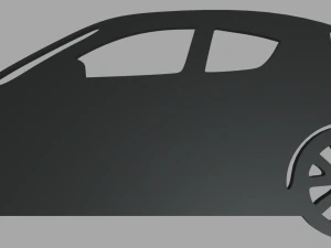 Mazda Rx8 Key Ring 3D Print Model