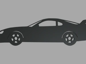 Toyota Supra Mk4 Schl&uuml;sselanh&auml;nger 3D Druckmodell