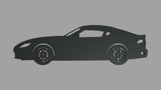 Toyota Supra Mk5 Key Ring 3Dプリントモデル .c4d .max .obj .3ds .fbx .stl .blend 