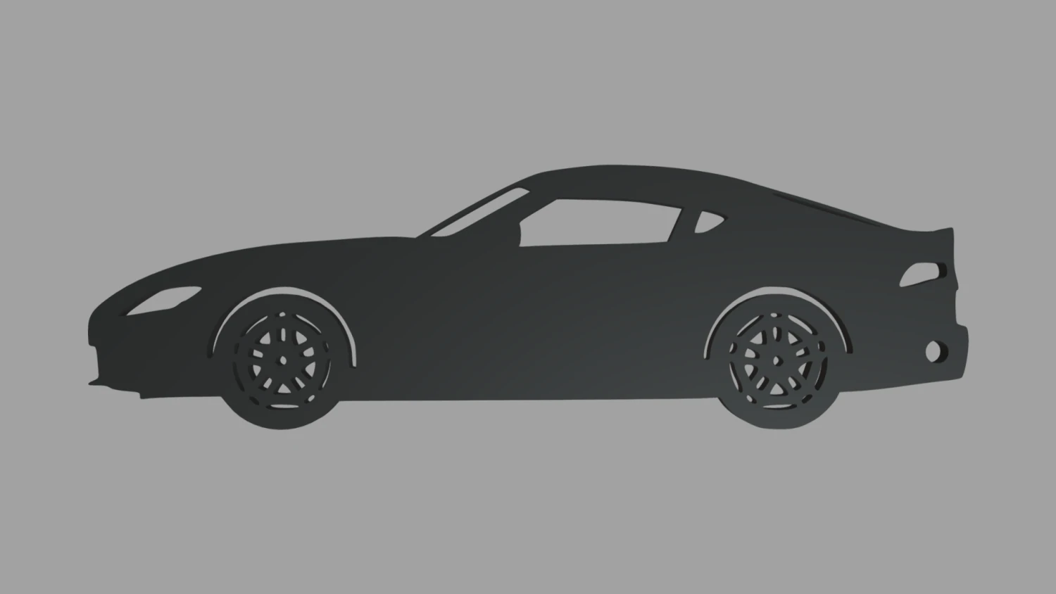 Toyota Supra Mk5 Key Ring 3D Print Model .c4d .max .obj .3ds .fbx .stl .blend