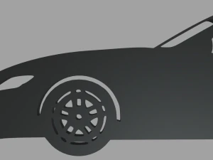 Toyota Supra Mk5 Key Ring 3D Print Model