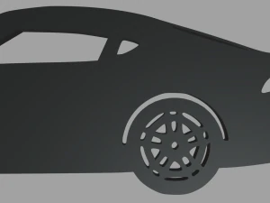 Toyota Supra Mk5 Key Ring 3D Print Model