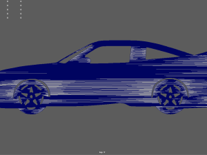 Nissan 180SX Version III Veilside Coupe 1990 Key Ring 3D Druckmodell