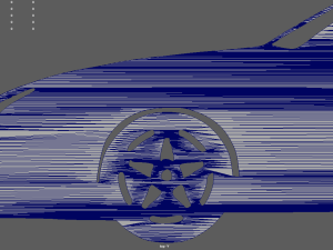 Nissan 180SX Version III Veilside Coupe 1990 Key Ring 3D Druckmodell