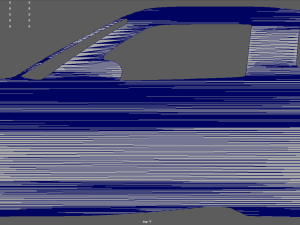 Nissan 180SX Version III Veilside Coupe 1990 Key Ring 3D Druckmodell