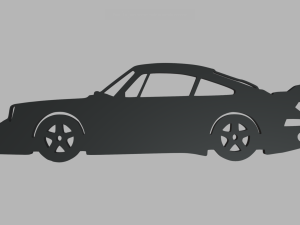 Porsche 911 964 Turbo Veilside Coupe 1993 Key Ring 3D Print Model