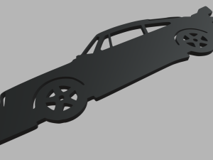 Porsche 911 964 Turbo Veilside Coupe 1993 Key Ring 3D Print Model
