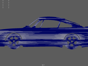Porsche 911 964 Turbo Veilside Coupe 1993 Key Ring 3D Print Model