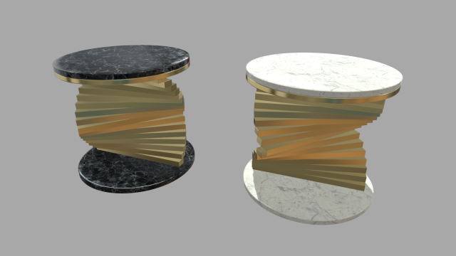 Modern Luxury Table 01 3D Model .c4d .max .obj .3ds .fbx .stl .blend 
