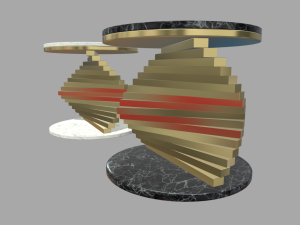 Modern Luxury Table 01 3D Model