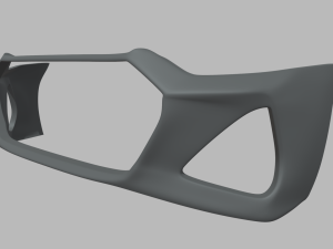 Front Bumper Audi RS6 Custom Modello 3D