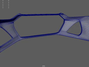 Front Bumper Audi RS6 Custom 3D Model