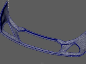 Front Bumper Audi RS6 Custom 3D Model