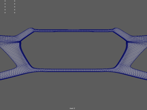 Front Bumper Audi RS6 Custom Modello 3D