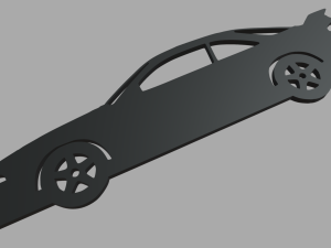 Nissan Silvia S14 Veilside Coupe 1995 Key Ring Model do druku 3D