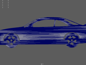 Nissan Silvia S14 Veilside Coupe 1995 Key Ring Model do druku 3D