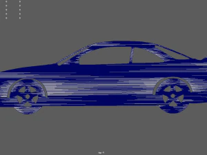 Nissan Silvia S14 Veilside Coupe 1995 Key Ring 3D Print Model