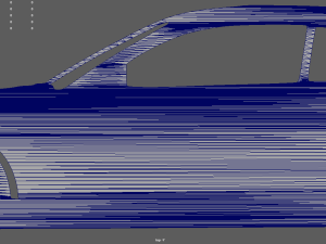 Nissan Silvia S14 Veilside Coupe 1995 Key Ring Model do druku 3D