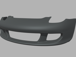 Front Bumper Porsche Carrera GT Custom Modelo 3D