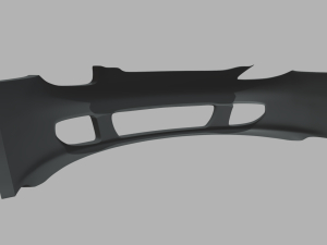 Front Bumper Porsche Carrera GT Custom Modelo 3D