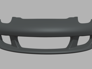 Front Bumper Porsche Carrera GT Custom Modelo 3D