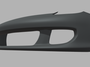 Front Bumper Porsche Carrera GT Custom Modelo 3D