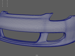 Front Bumper Porsche Carrera GT Custom Modelo 3D
