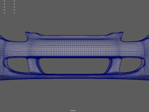 Front Bumper Porsche Carrera GT Custom Modelo 3D