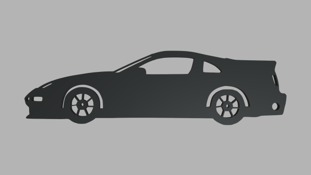 Nissan Fairlady Z 32 Veilside 1994 Key Ring 3D-Druckmodell .c4d .max .obj .3ds .fbx .stl .blend 