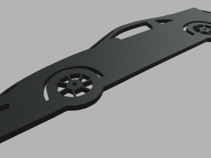 Nissan Fairlady Z 32 Veilside 1994 Key Ring 3D-Druckmodell