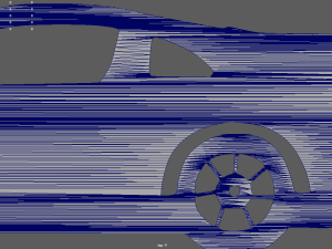 Nissan Fairlady Z 32 Veilside 1994 Key Ring 3D-Druckmodell