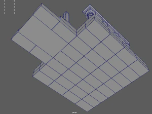 Low Poly Egyptian Temple 01 3D Model