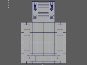 Low Poly Egyptian Temple 01 3D Model