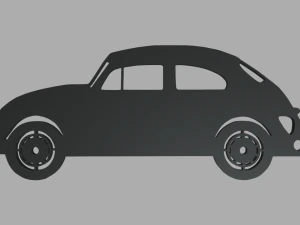 Volkswagen K&auml;fer 1300 1965 Schl&uuml;sselanh&auml;nger 3D Druckmodell