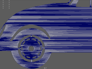 Volkswagen Beetle 1300 1965 Key Ring 3D-Druckmodell