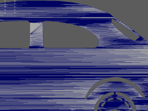 Volkswagen Beetle 1300 1965 Key Ring 3D-Druckmodell