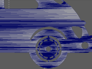 Volkswagen Beetle 1300 1965 Key Ring 3D-Druckmodell