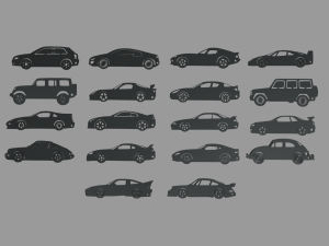 Car Key Rings Pack 01 3Dプリントモデル