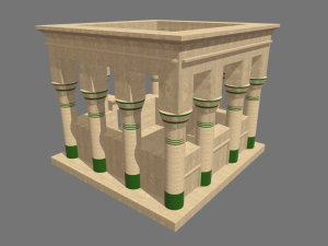 Low Poly Egyptian Temple 02 3D मॉडल