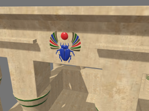 Low Poly Egyptian Temple 02 3D मॉडल