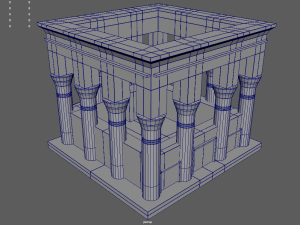 Low Poly Egyptian Temple 02 3D मॉडल