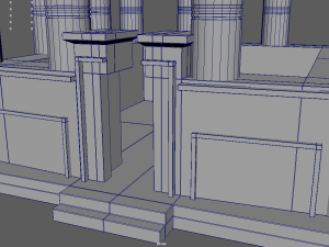 Low Poly Egyptian Temple 02 3D मॉडल