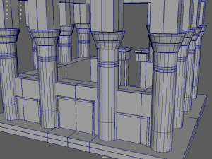 Low Poly Egyptian Temple 02 3D मॉडल