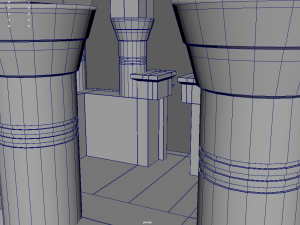 Low Poly Egyptian Temple 02 3D मॉडल