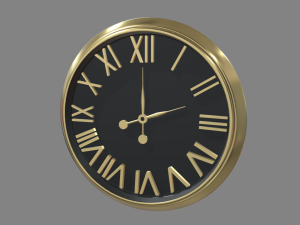 Modern Luxury Clock 01 3D Model