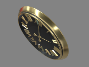 Modern Luxury Clock 01 3D Model