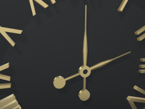 Modern Luxury Clock 01 3D Model