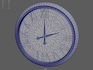 Modern Luxury Clock 01 3D Model