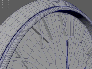 Modern Luxury Clock 01 3D Model